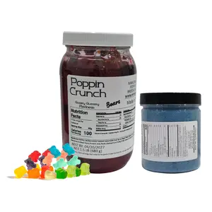 Poppin Crunch 1.5 LB Gooey Gummy Bear Madness Bundle Mini Gummy Bears Soaked In Gooey Liquid Candy
