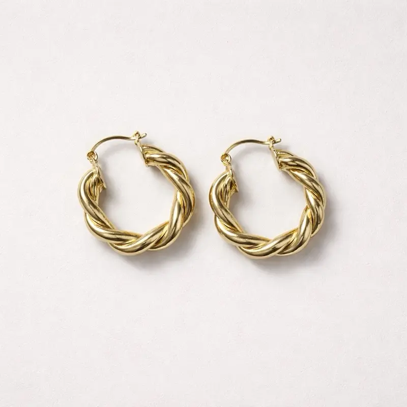 Small Braided Hoops