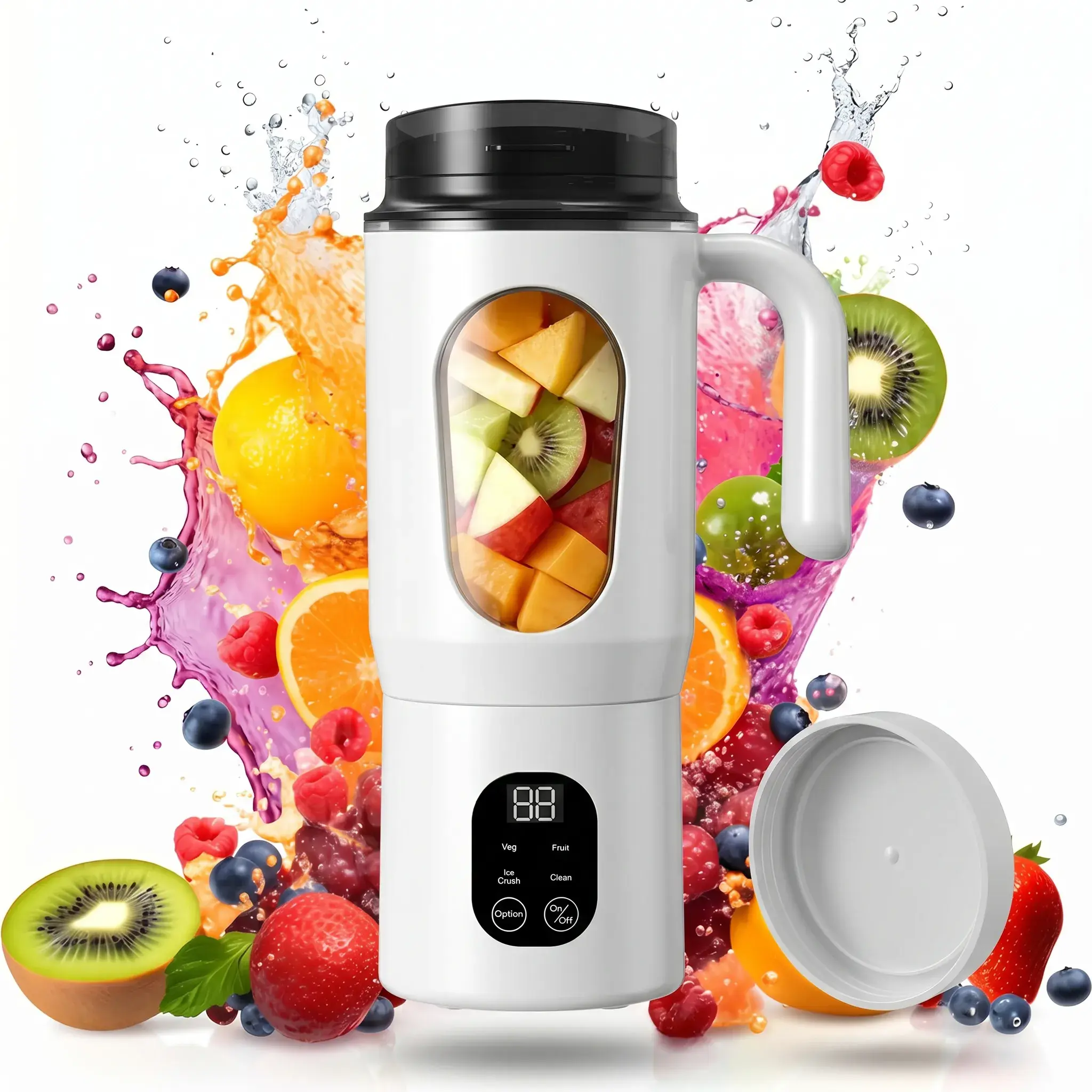 USB Rechargeable Portable Blender & Juicer,Fruit & Vegetable Juicer, Household Kitchen Appliances for Home Outdoor Use, Ice Maker Machine, Blender For Shakes, USB Rechargeable Blenders