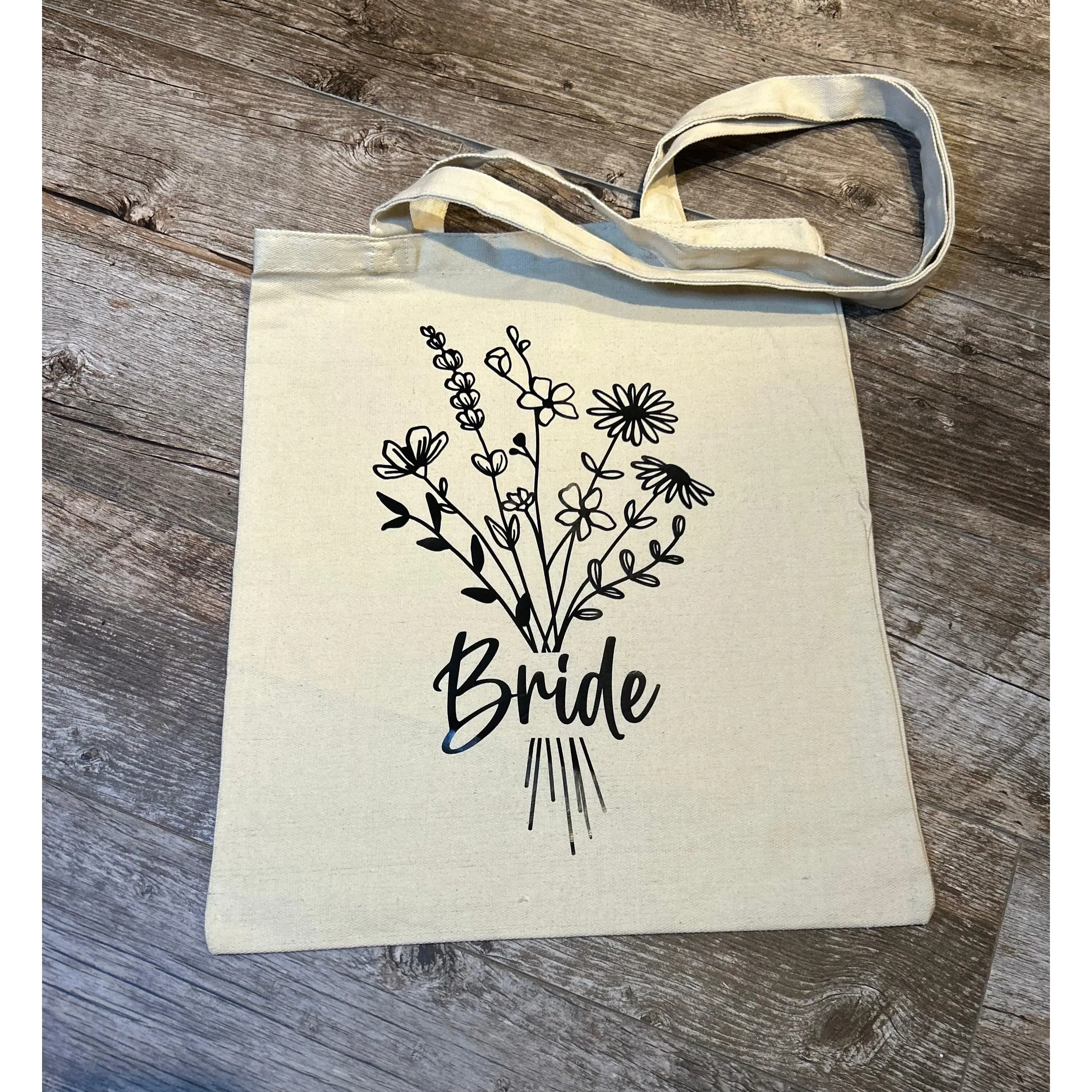 Bride Bouquet Tote Bag