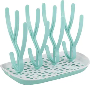 Toezee Baby Bottle Drying Rack Space Saving Countertop Baby Bottle Holder,...