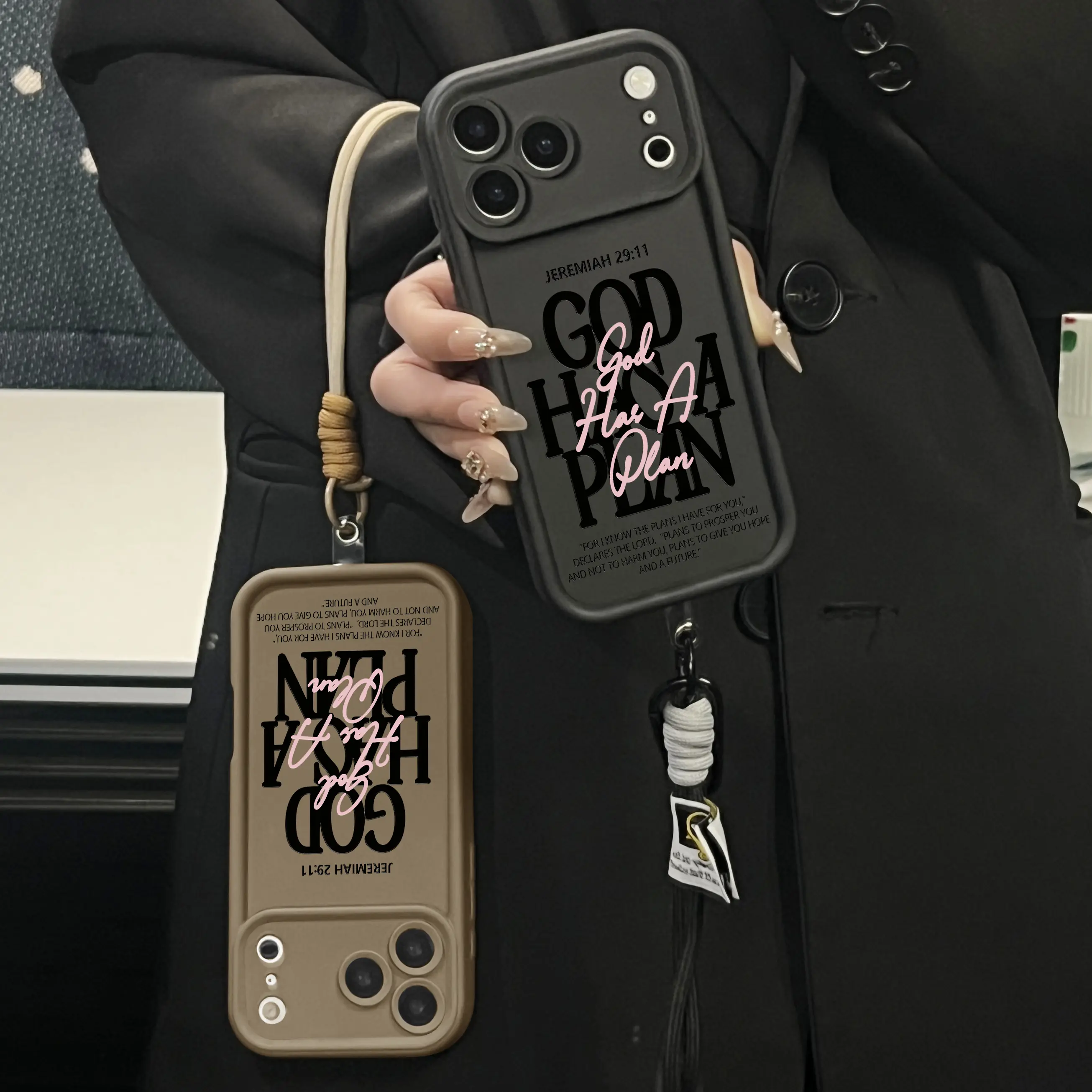 God Has A Plan Christian Phone case for iPhone Samsung 17Pro Max Air 16Plus E 15 14 13 12 11 XR XS Galaxy S25 S24 S23 S22 A71 A56 A55 A54 A53 A52 Note20 cases, Soft TPU, Bumper Drop Protection, Rugged Durable Back Cover, Perfect Gift for Girls.JL107