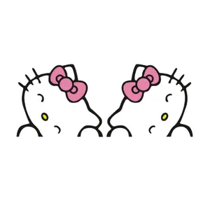 Sanrio Hello Kitty 8-inch Cute Cat Stickers for Windows & Cars Easy Application Decorative Decals Perfect for Fans of All Ages