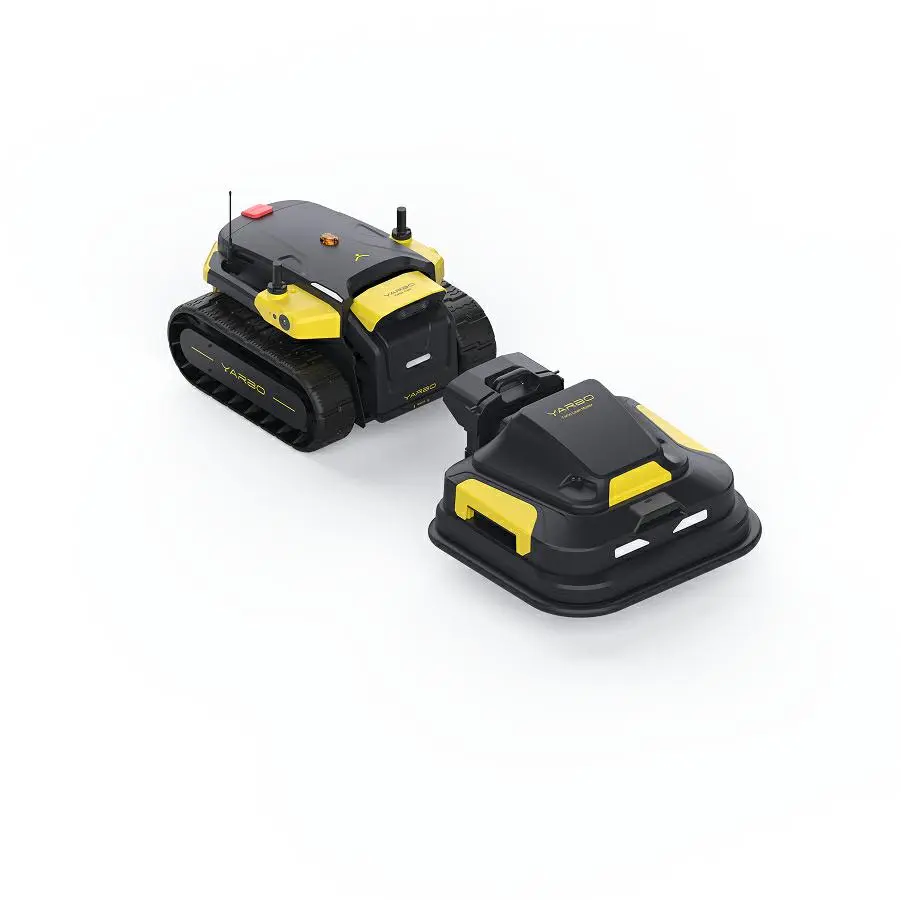 【YARBO】 Lawn Mower Bundle - Includes Yarbo Core, Lawn Mower Module, Smart Assist Module, Docking Station(Auto Charge), Battery, Remote Controlle[Excluding Trimmer]