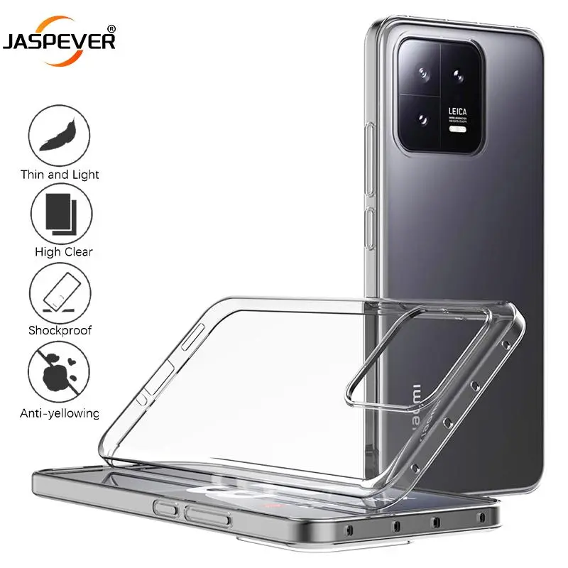 CLEAR ORIGINAL SILICONE SOFT CASE FOR XIAOMI MI 13 13T PRO TRANSPARENT ULTRA THIN CASE COVER FOR XIAOMI 13 T BACK TPU S SLIM