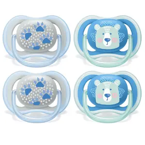 Ultra Air Pacifier, 6-18 Months, Bear/paw, 4 Pack, SCF085/09