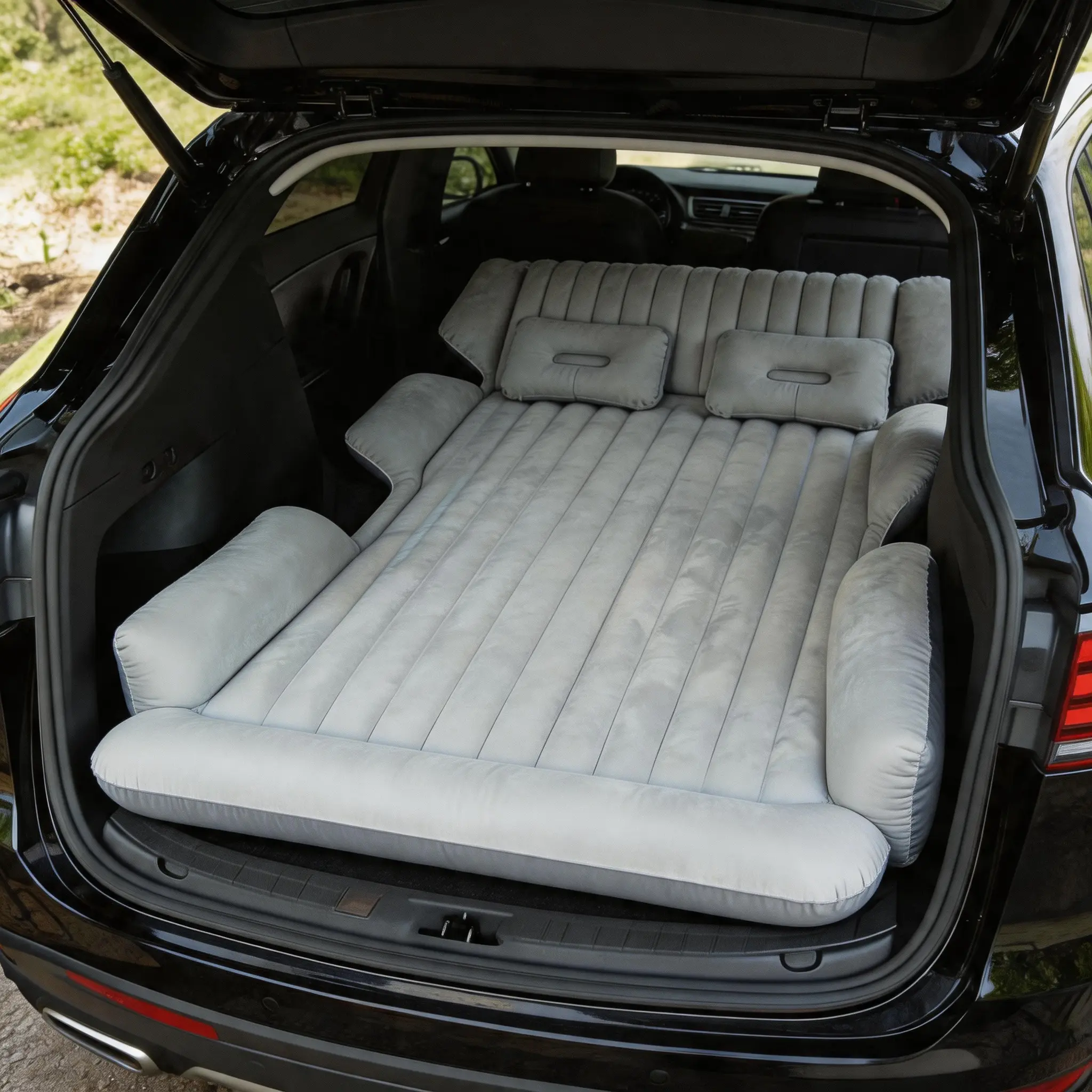 Portable Car Rear Seat Inflatable Bed with Electric Pump - Comfortable Travel Bedding for Road Trips, Outdoor Camping - Pool & Outdoor Play Supplies, Mini Summer Lounge Vibe beach party