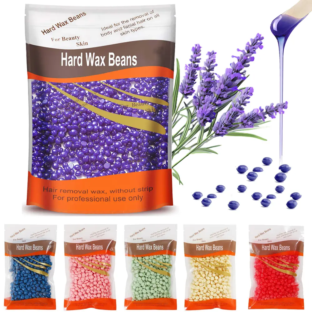 300g Hard Wax Beads For Waxing,Nature Wax Beans For Hair Removal Brazilian Bikini Face Sensitive Skin -For Home Waxing Waxness Refill Bulk