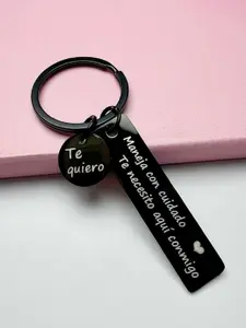 Spanish Couple Keychain, I Need You Here Safety Driving Keyring, Birthday Valentine Gift for Boyfriend Husband, Lightweight Outdoor Accessory, Keychain for Bags