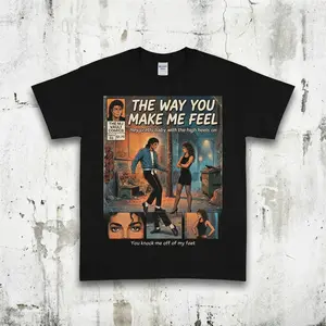 The Way You Make Me Feel Comic Shirt, Michael Jackson Tee, MJ Bad Era Tee