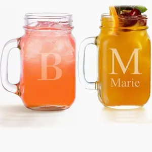 Personalized Mason Glass Jar | Multiple Custom Designs