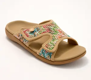 Revitalign Orthotic Adjustable Raffia Sandals - Kholo Capri Revitalign Orthotic Adjustable Raffia Sandals - Kholo Capri