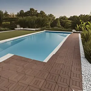 Plastic Interlocking Deck Tiles, 44Pack, 12"x12" Interlocking Decking Tile Outdoor All Weather Use, Waterproof Patio Pavers for Balcony Backyard Porch
