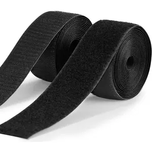 2in x 12 FT Sew  Hook and Loop Tape, Non-Adhesive ,  Grip Sew- Hook Loop Strips for Fabric, Easy to Sew Washable Interlock Tape for Clothing, Sewing, Crafts,  DIY & Organizing