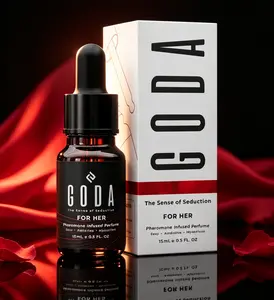 GODA Original Pheromone Perfume Oil 15ml (0.50 fl oz), Alluring Jasmine & Rose Floral Scent for Women, Long-Lasting Vegan Cruelty-Free Portable Travel Fragrance