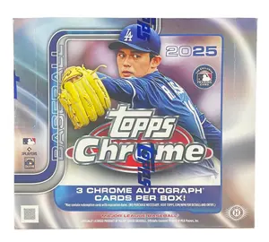 PYT #5 - Topps 2025 Topps Chrome Series 2 jumbo (1) Box - 3 Chrome Autograph & Retail Exclusives for Baseball Collectors, Topps 2023 Series 1 Retail Box
