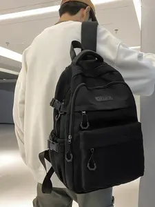 Trendy Japanese College Style Backpack Durable Canvas Fabric Spacious Design Perfect for Students Commuting and School Life Backpacks For School Casual Lightweight Backpack
