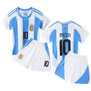 Kids 2022 Argentina Number #10 Printed Jersey Soccer Youth Practice Outfit kids soccer jerseys T-shirt soccer lover breathable quick dry soccer jersey retro youth jersey Shorts Socks Set world series champion jersey high quality gym outfits Clothing