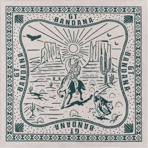 22"x22" Cowboy Hunting Cotton Bandana Multi-Purpose Headbands