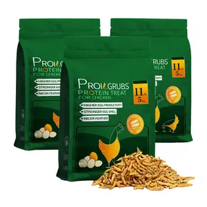 Proilgrubs33lbs/22lbs/11lbs PROILGRUBS Dried Black Soldier Fly Larvae Protein Treat for Chickens - High Protein and Calcium for Strong Eggs and Healthy Feathers#SummerVibes #petlovers