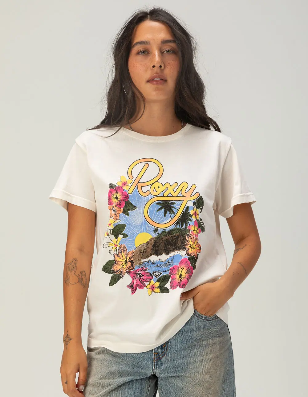 ROXY Surfin Womens Boyfriend Tee