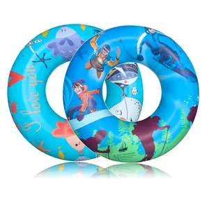 Inflatable swim ring for kids, thickened pool float and snow tube, leak-proof inner tube for swimming, beach, pool, and winter sledding
