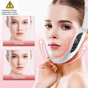 Rechargeable Facial Microcurrent Massager, multi-mode simulated massage, fitted metal electrodes, fits all face shapes, ideal skincare gift for her