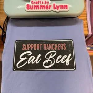 Eat beef support rancher comfort colors Tshirt