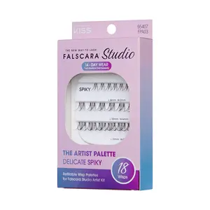 Falscara Studio Lash Palette - Delicate Spiky - 18 Natural Wisps