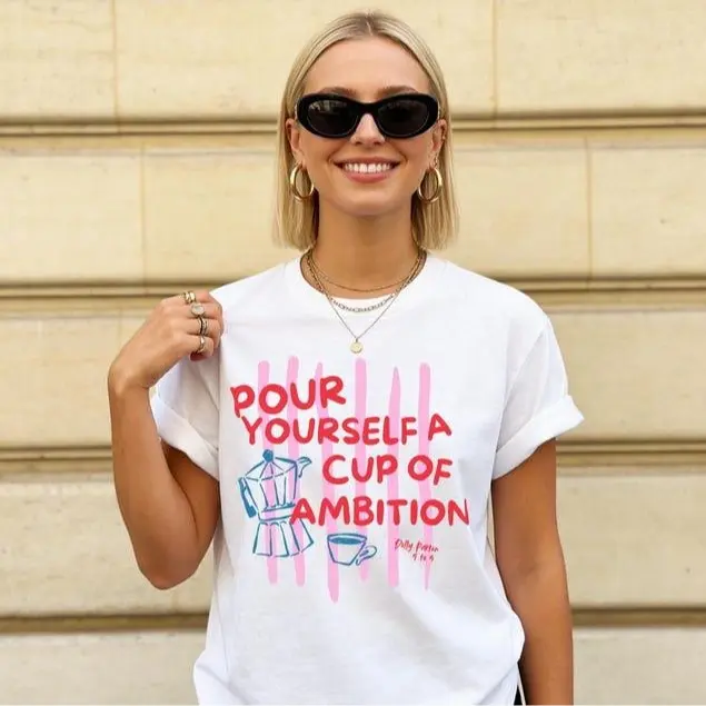Comfort Colors Dolly Parton "Pour Yourself a Cup of Ambition" TShirt, Retro Coffee Graphic, 9 to 5 Country Music Tee, Moka Pot, Coffee Club