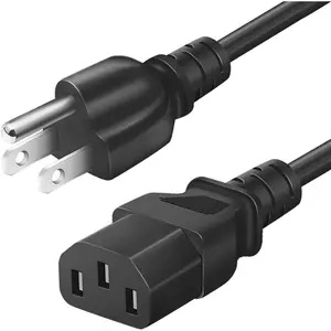 AC Power Cord for    Toshiba Dynex  Viewsonic LCD TV, Computer and  Universal 6 FT 3 Prong