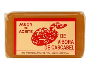 Vibora de Cascabel Jabon de Aceite - Natural Vegetable & Mineral Soap for Skin Conditions Herpes & Acne Treatment from Mexico La Reina de Monterrey Body Care Cleansing