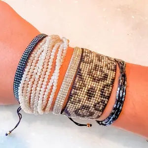 Cheetah bracelet stack