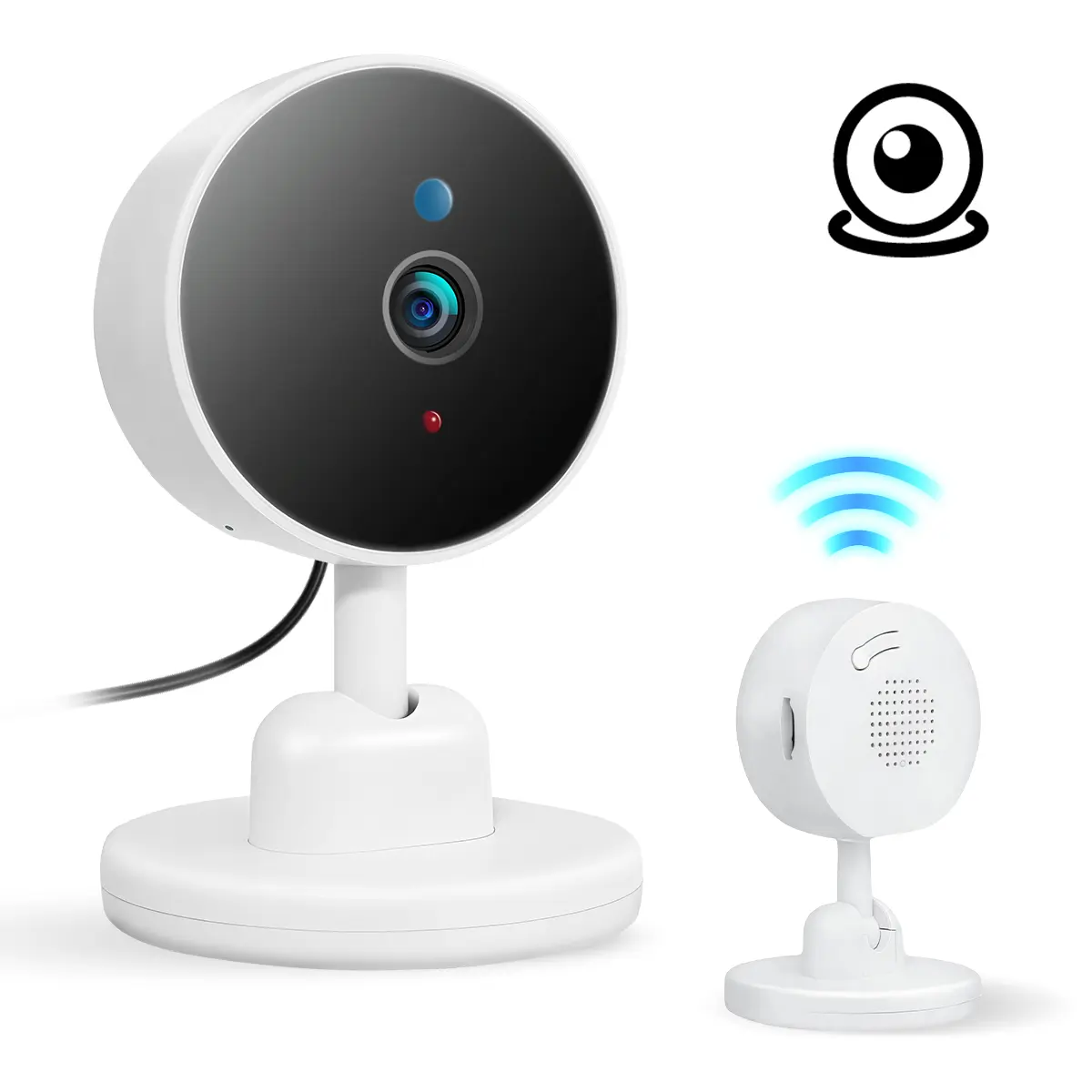 Wireless Indoor HD Camera, suitable for home security, Home Monitoring Camera, Wireless Surveillance Camera, Infrared night vision WiFi Camera, human motion detection recording, 360 Degree Rotation Camera, easy to install quickly, Wireless Wifi Cameras
