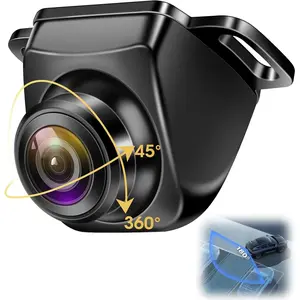 Backup Camera ?180?Wide Angle? AHD 1080P  up Camera for  with Clear Night Vision 360? Rotatable Front/Side/Rear View Camera IP69K  Reverse Camera Fisheye Lens No-drillling Install