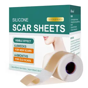 Silicone Scar Sheets,Silicone Scar for Scar Removal, Scar Tape for Surgical Scars, Medical Grade Reusable Silicone Scar Strips for C-Section, Keloid, Burn, Acne, Tummy Tuck