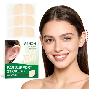 48 Patches Ear Support Lift Stickers For Ear Contour Ear Styling Ear Positioning Patches, Self-Adhesive Ear Support Tapes for Photo Shoot Face Slimming Visual Effect, Long-lasting Ear Self-Adhesive for Party Makeups, Ear Support Lifting Beauty Accessories