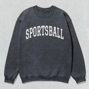 Sportsball Sweatshirt - Funny Game Day Crewneck Unisex Collegiate Sweater Football Mom Gift Casual Cozy Tea Gift Trendy Fall Winter Sweater 50% Cotton 50% Polyester