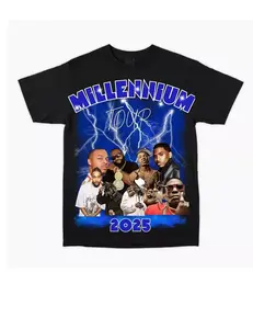 Millennium 2025 Tour Fan, Gift, Concert Tshirt, Unisex Tops Trending Tops Trending Menswear Underwear Outdoor Round Neck Crewneck Shortsleeve