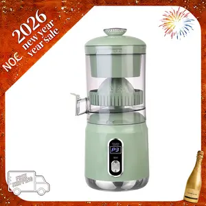 Cold Press Juicer Machines Protable Juicer Small Juice Press with 4.13" Extra-wide Chute For Whole Fruit Vegetables & Fruits 98% Juice Purity 2 Cups Included Easy to Clean