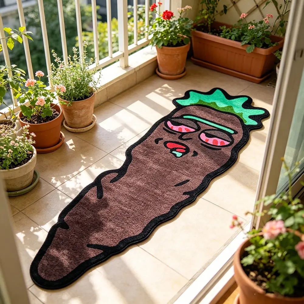 Cartoon Plant Root Shape Modern Runner Rug, Creative Abstract Modern Style, Soft Washable Easy Care, Home Decor for Living Room Bedroom Sofa Table Entrance Hotel Corridor Office Lounge, Abstract Styled Rug, Modern Indoor Rug, Abstract Rugs