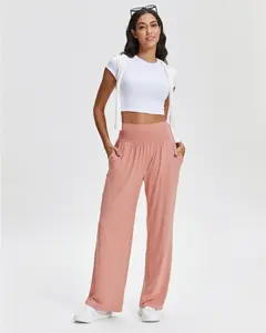 High-Waisted Wide Leg Lounge Pants