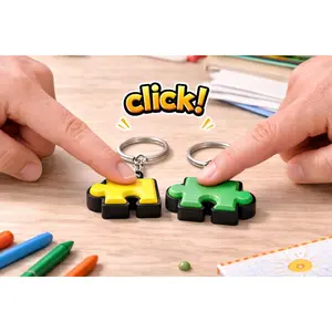 2 pack Click Puzzle Piece – Interactive Desk Fidget