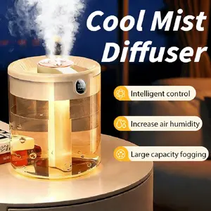 67.63 Oz Large Capacity Atomizing Humidifier, Delicate Cold Mist, USB Power Supply, With Night Light, No Need To Open The Lid To Add Water, Suitable For Rooms, Bedrooms, Offices, Humid Air, Silent Operation, Easy To Carry