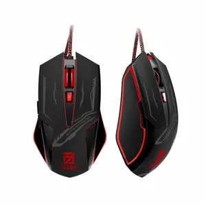 FIREBAT RGB Gaming Mouse【X3】, Wired Optical Mouse with 6 Programmable Buttons & 7 Backlit Modes, Wired Mouse for Computer and Laptop, USB Corded Mouse, Right or Left Hand Use -Black