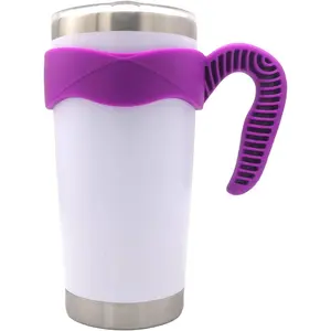 20 oz Tumbler Handle, Anti Slip Travel Mug Grip Cup Holder for Vacuum sulated Tumblers, Suitable for  , Trail, Sic, Ozark and  20 Ounce Tumbler Mugs/ Cups Accessories ()