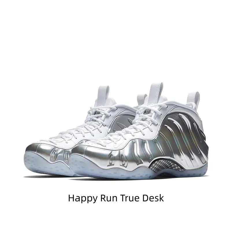 Men Women Holographic Iridescent Silver Foam Molded High Top Basketball Sneakers Mirror Chameleon Wave Shell Upper Light Gray Mesh Collar Dual Light Fabric Pull Loops Translucent Clear Outsole Cushioned Collector Street Performance Footwear