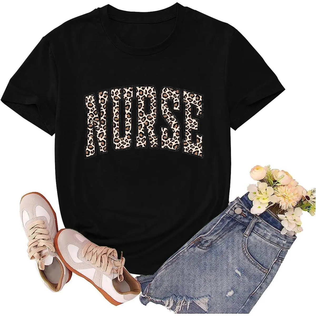 Nurse Shirt for Women School Registered Nurse Week T-Shirt Nursing Life Tees Tops