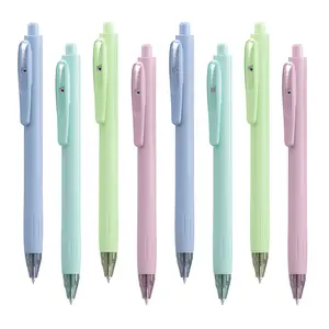 WRITECH Peekaboo Gel Pens, Black Ink, Quick Dry Ink, 8ct 0.7mm Medium Tip, Retractable, No Bleed or Smear, Comfortable Grip