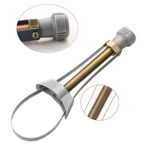 Adjustable Oil Filter Strap Wrench Removal Tool for Car & Truck, Universal Band Wrench Replacement, Automotive Filter Removal Tool